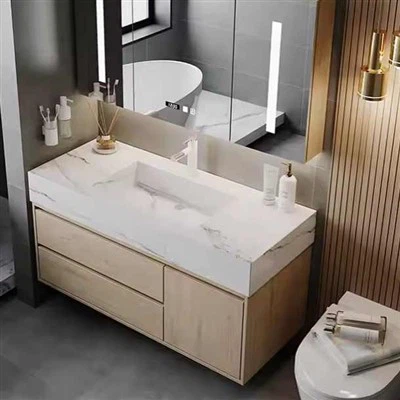 दराज के साथ बाथरूम सिंक